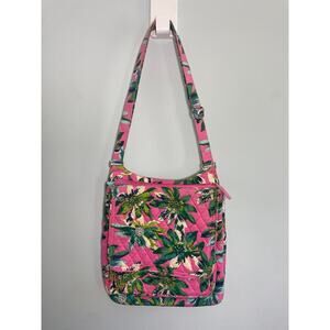 Vera Bradley Fawna Pink Crossbody Mail Bag – 4 Pockets, Minor Wear